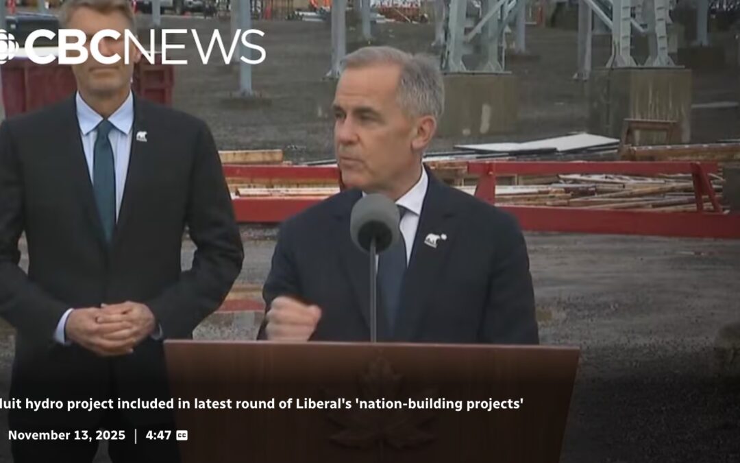 Iqaluit hydro project included in latest round of Liberal’s ‘nation-building projects’